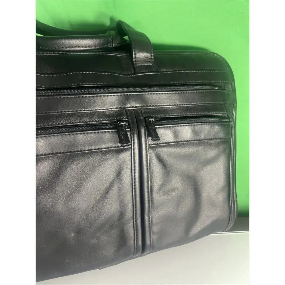 Leather Tech Organizer Briefcase